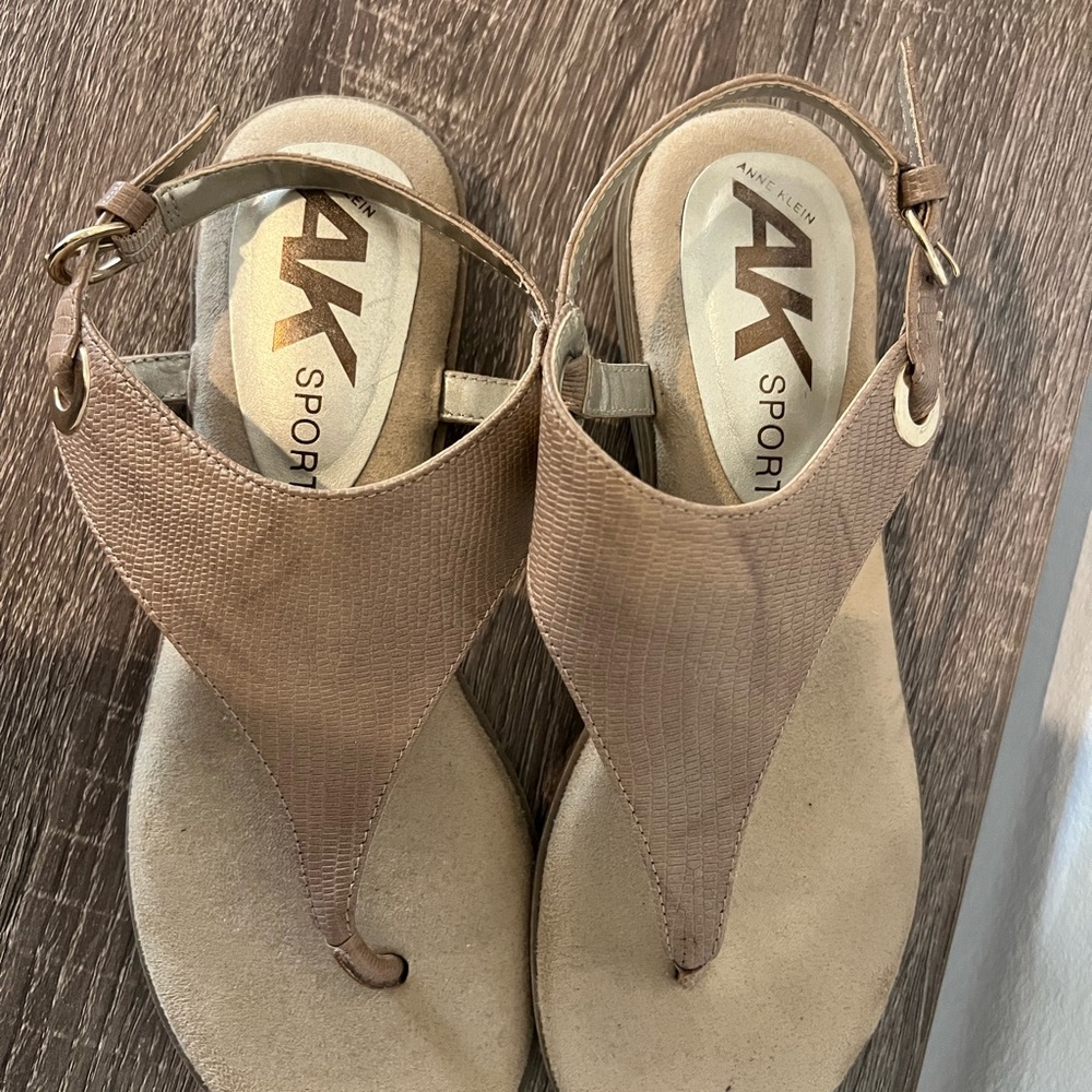 Anne Klein Sport Tan Sandals